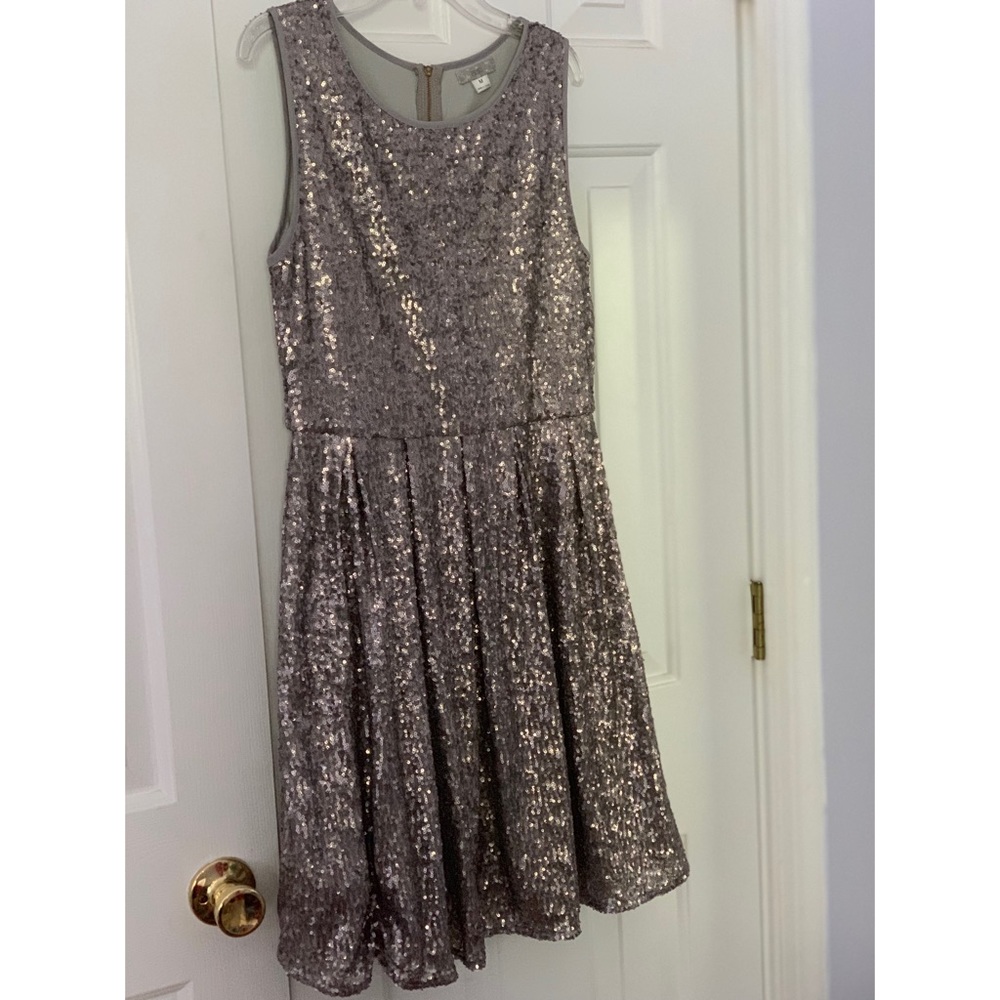 Silver Sequin Dress